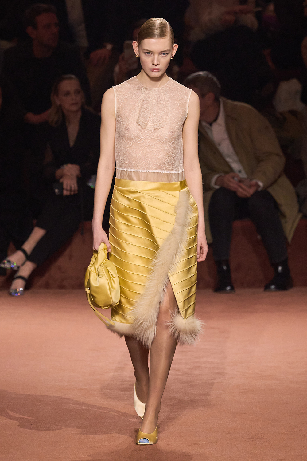 Satin on the fall/winter 2025 runway