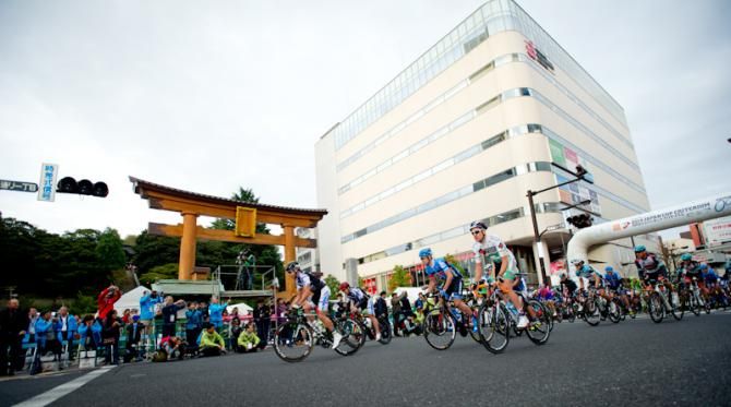 The Japan Cup criterium in Utsunomiya city