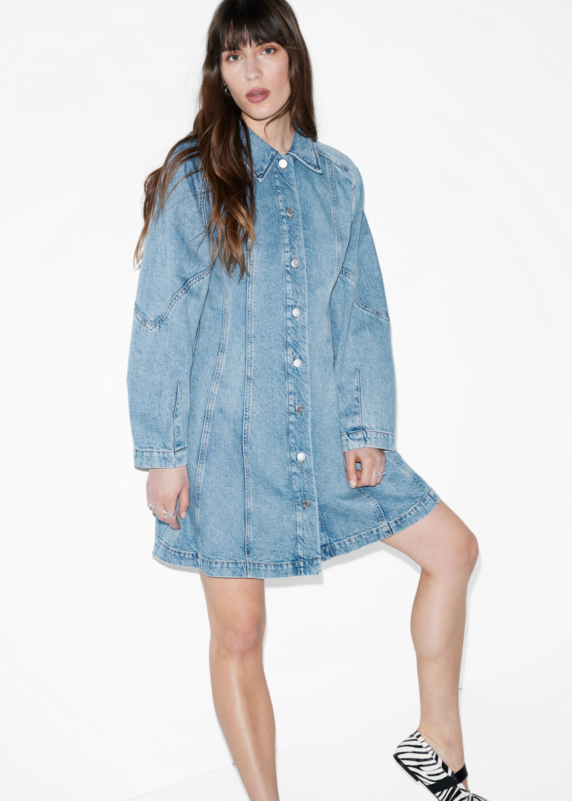 Denim Shirt Mini Dress