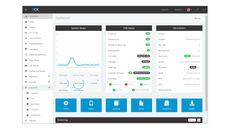 A screenshot showing the 3CX Phone System Enterprise 18 main dashboard