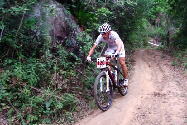 Carlo Manfredi Zaglio (Italy) on his way to winning the 40-44 race