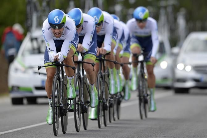 Svein Tuft drives the Orica-GreenEdge train