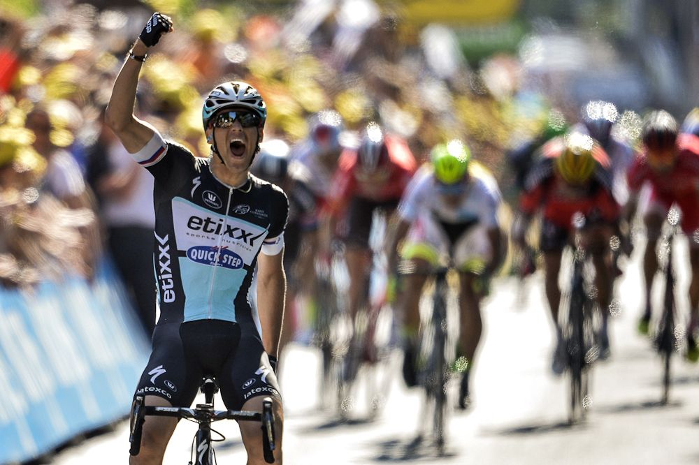 Zdenek Stybar wins stage 6 of the 2015 Tour de France.