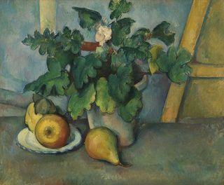 Pot of Primroses and Fruit, 1888-1890, Paul Cézanne