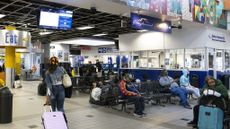 The Greyhound bus station in Chicago