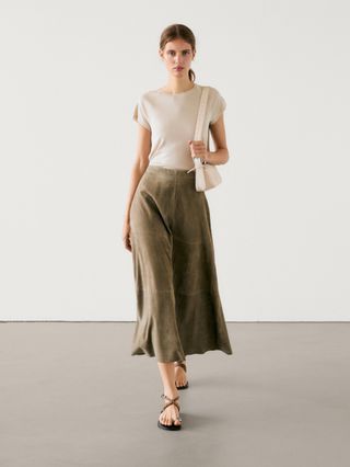 Alaïa, Cotton-blend poplin miniskirt