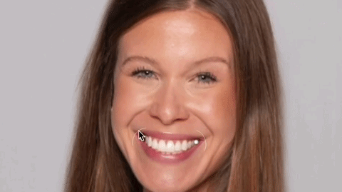 Face being edited in Photoshop