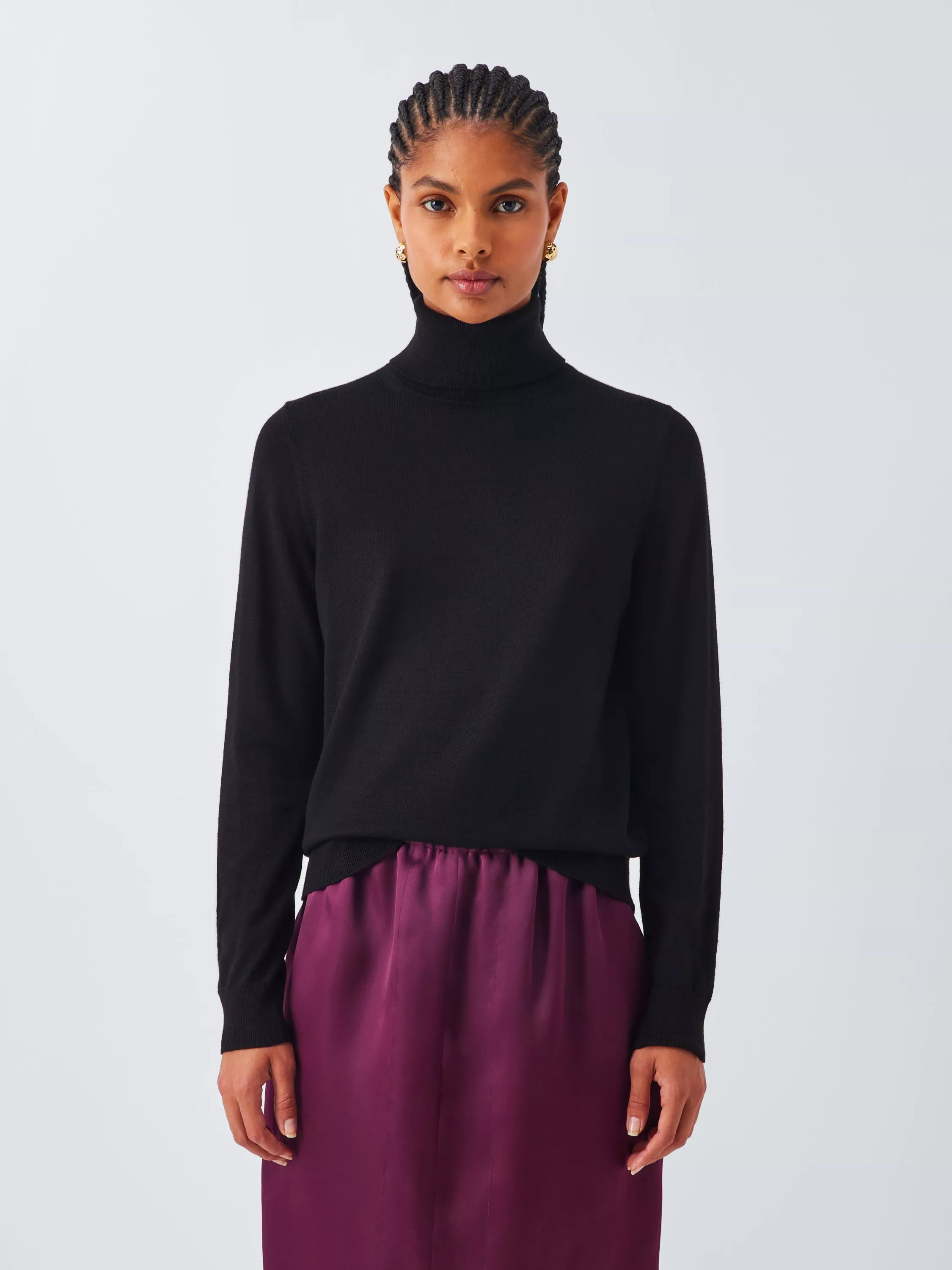 John Lewis Merino Wool Roll Neck Jumper