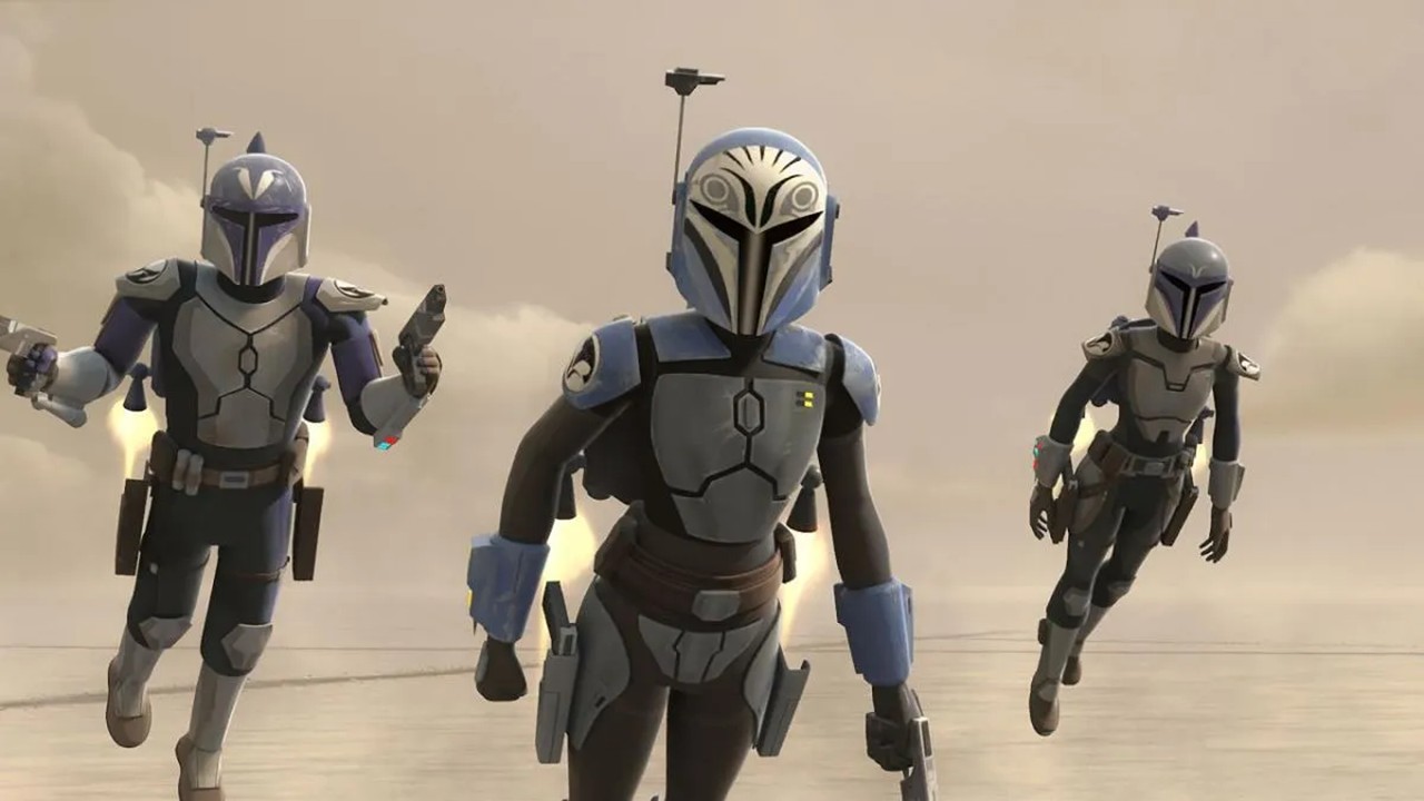 Bo-Katan Kryzewith Rebels-The Clone Wars (animated).