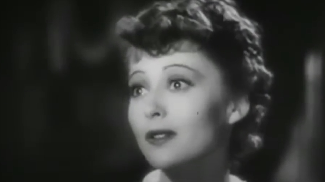 Luise Rainier flashing her eyes in The Great Waltz