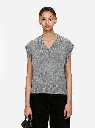 V-Neck Wool Vest