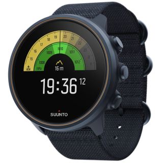 Suunto 9 Baro Titanium against white background