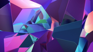 A screenshot of a colourful 3D shape