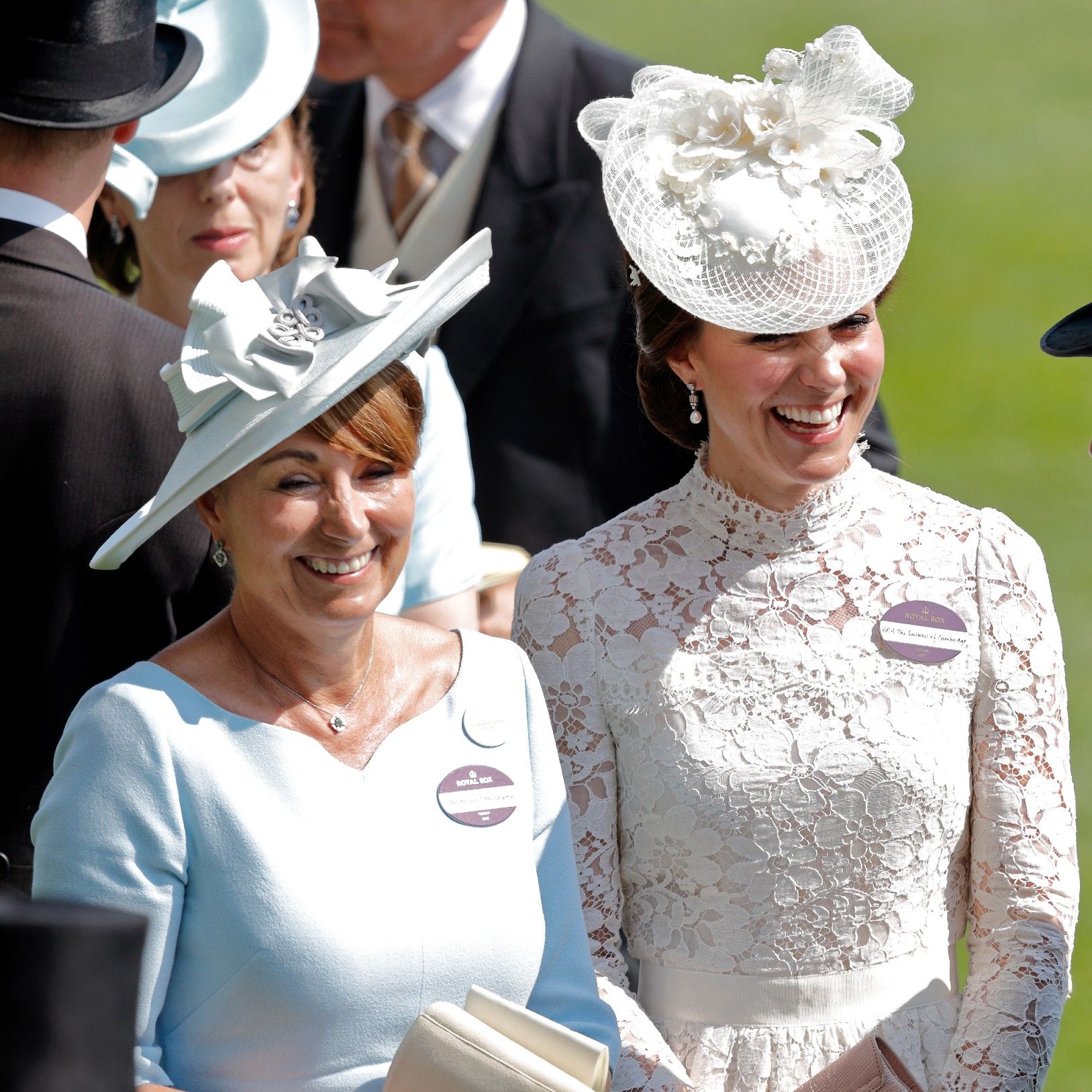 Princess Kate and her mother Carole Middleton attend Royal Ascot on June 20, 2017 in Ascot, England.