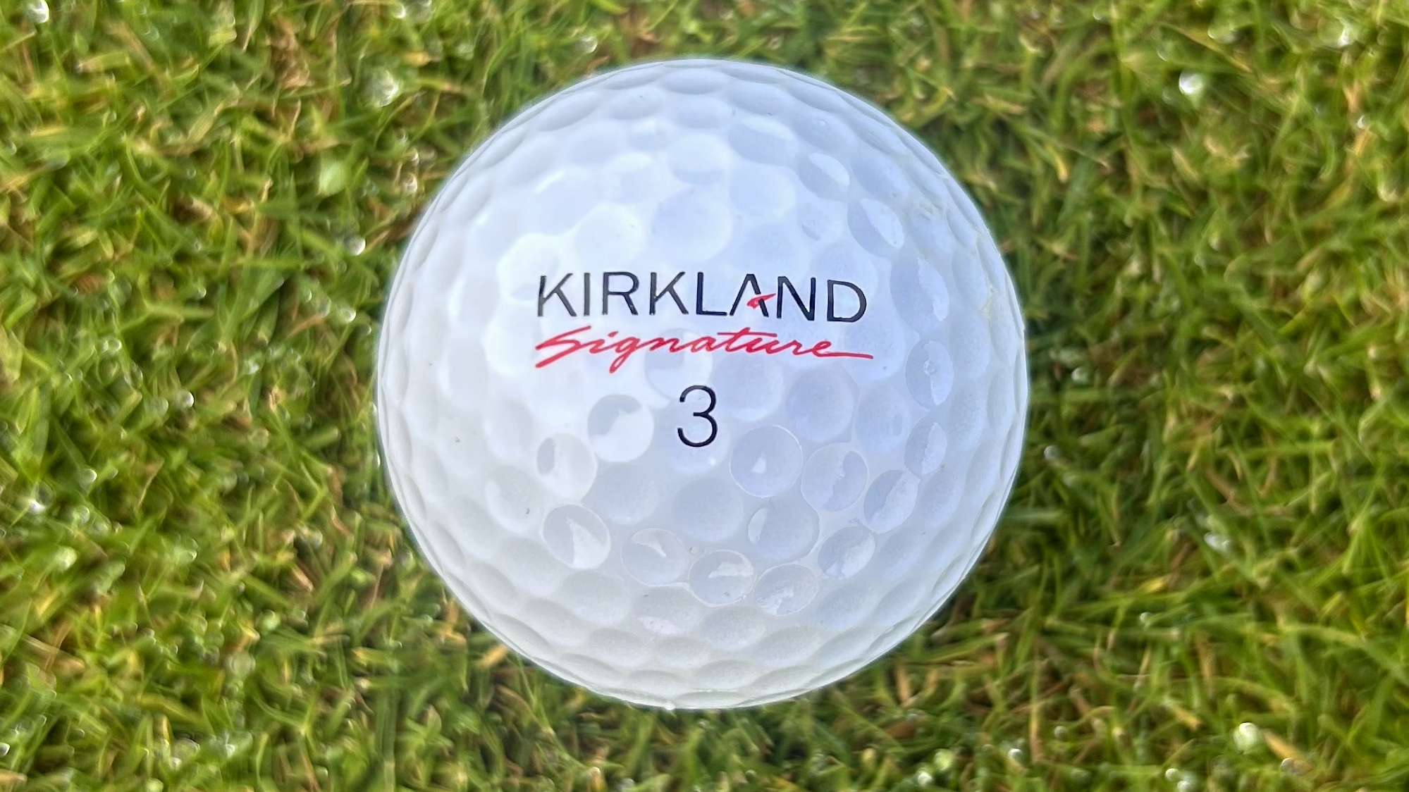 Photo of the 2025 Costco Kirkland Signature Golf Ball