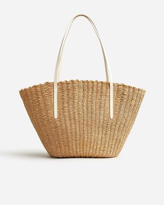 Como Woven Straw Tote