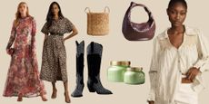 Collage of Anthropologie Sale items