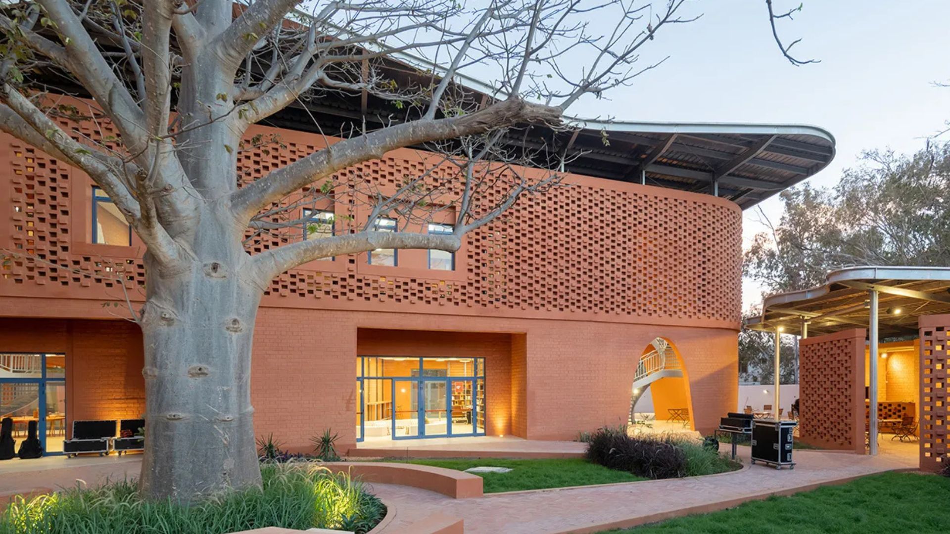 Take a first look inside Francis Kéré's optimistic design for the Goethe-Institut Dakar