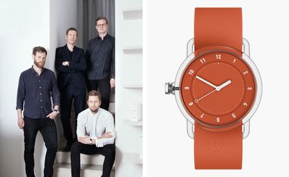 No 3 TR90 orange watch with orange silicone wristband. 