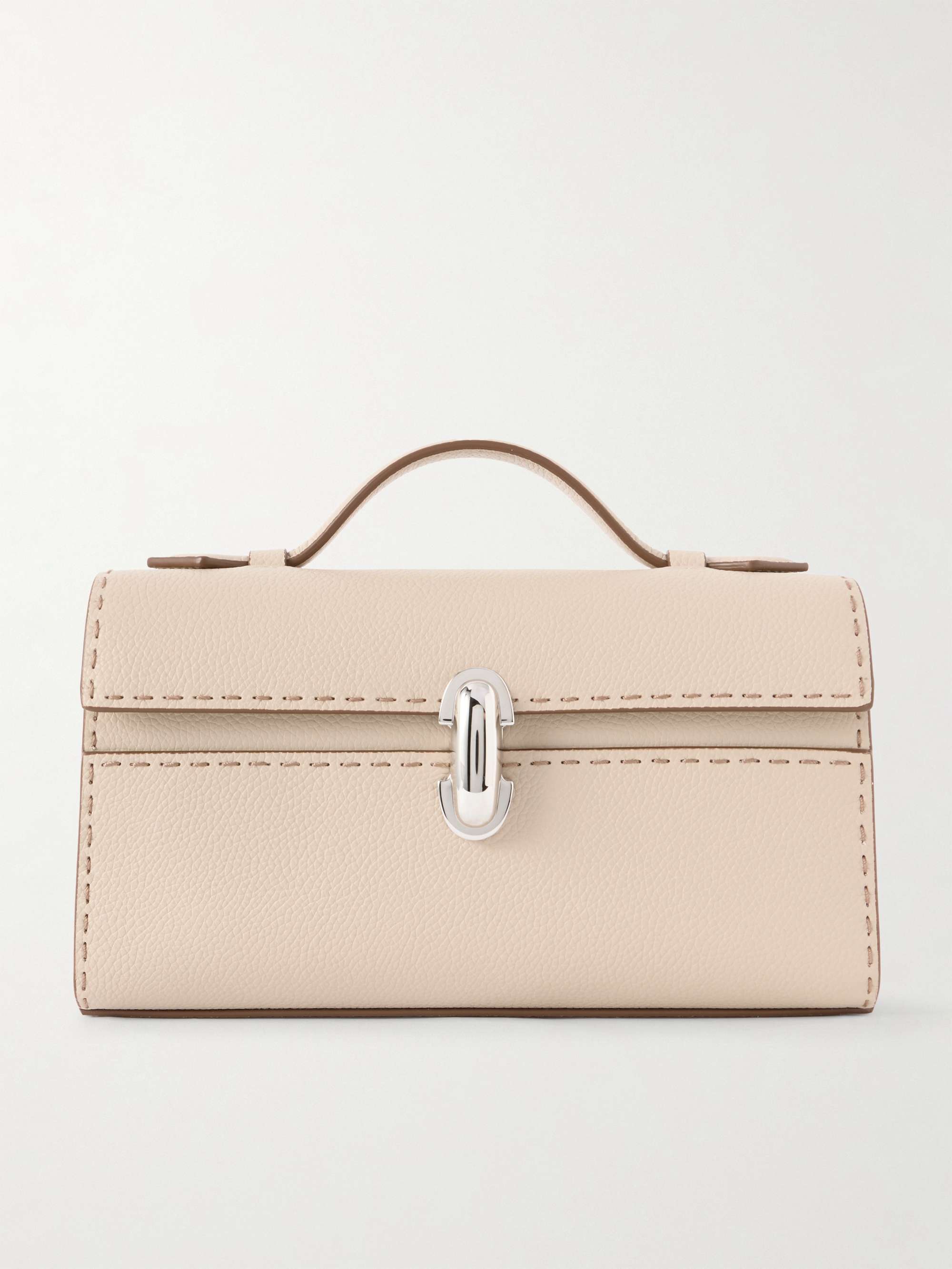 Symmetry Pochette Textured-Leather Tote