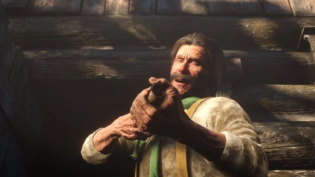 red dead redemption 2 old man blew his brains out