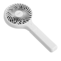 Handheld and Foldable Desk Fan, 4 inch, White