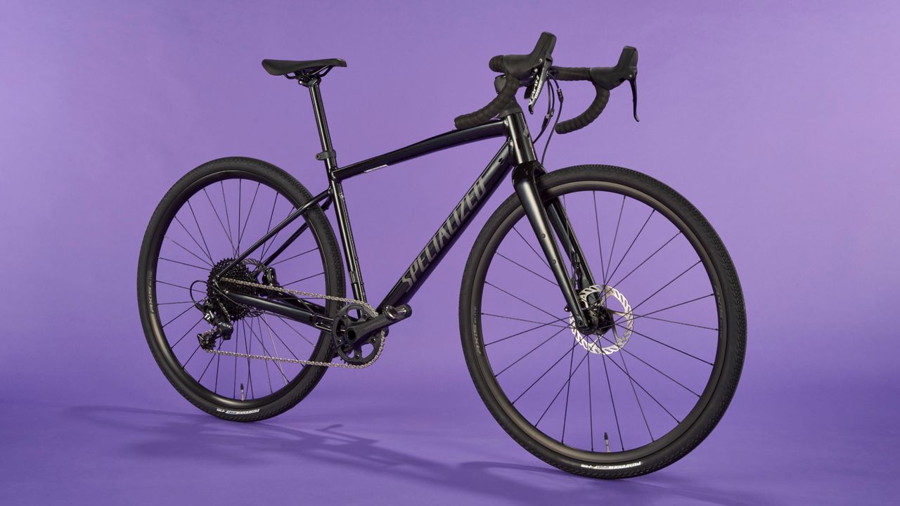 Specialized Diverge Comp E5 on a purple background