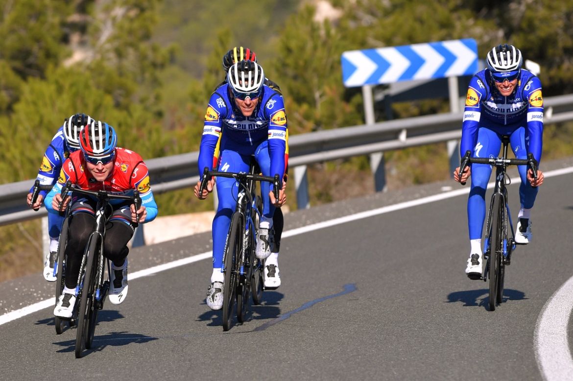 Bob Jungels and Philippe Gilbert and Enric Mas