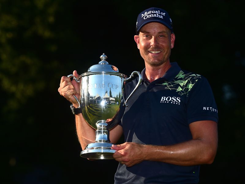 Henrik Stenson defends the Wyndham Championship