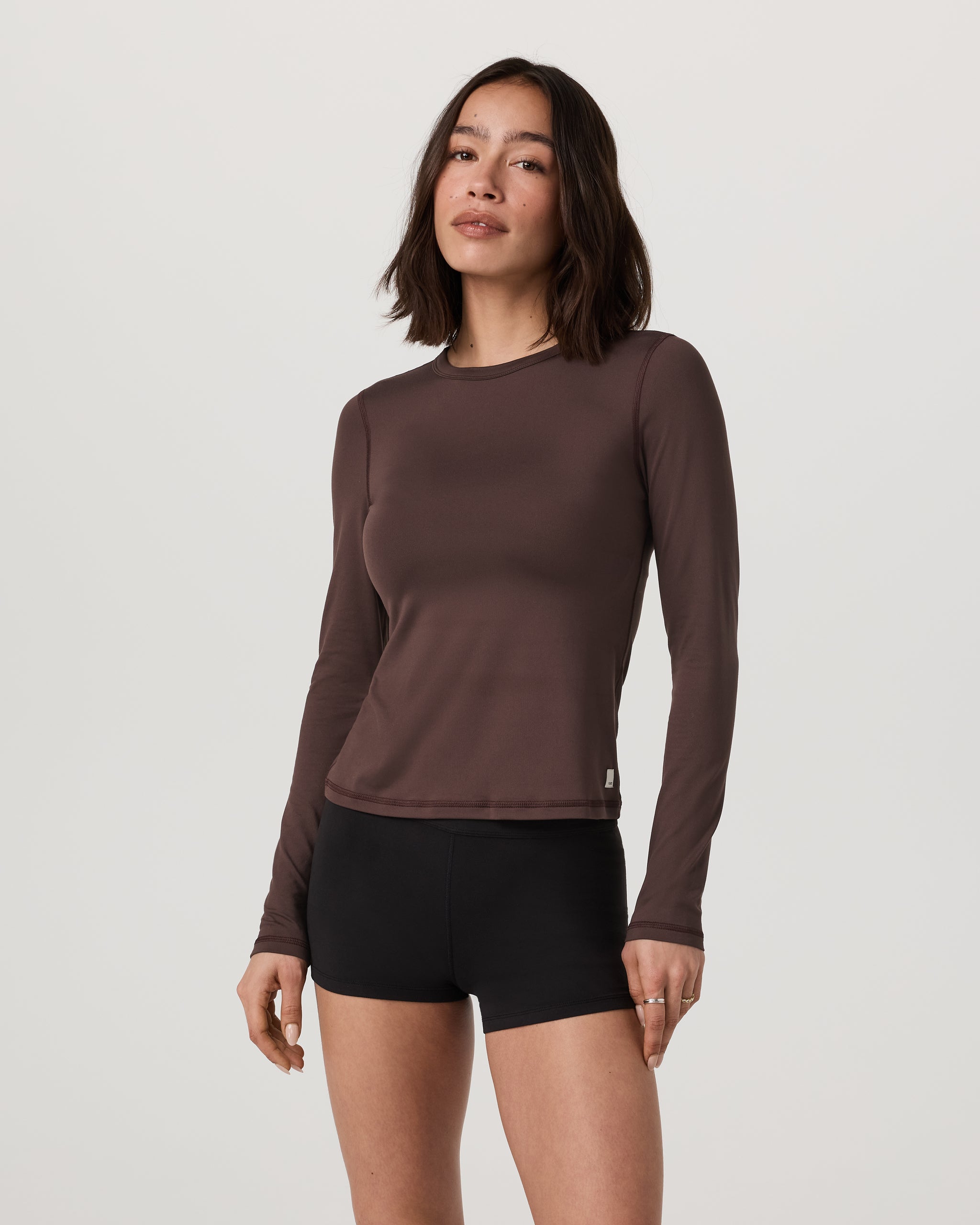 Long Sleeve Lux Crew Tee - Java - Xxs