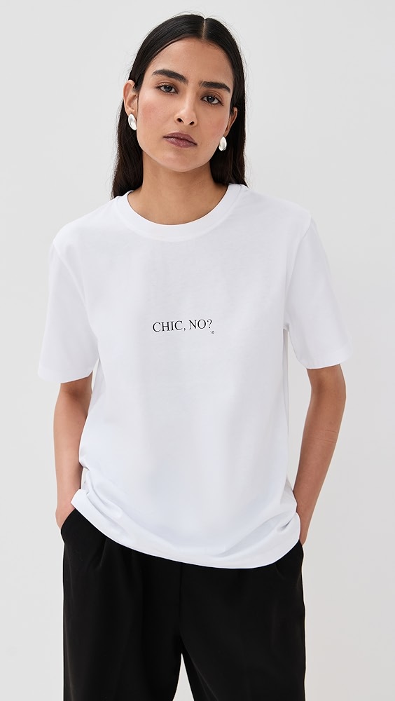 Victoria Beckham Classic Fit Slogan Tee