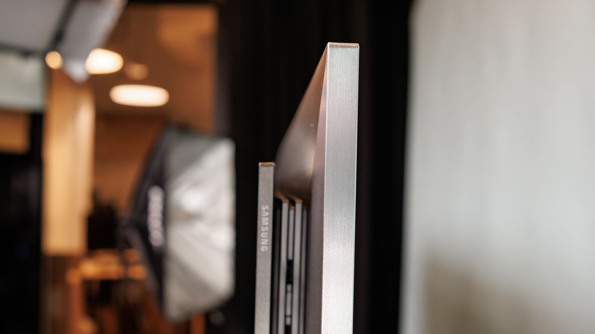A side shot of the Samsung S95H OLED TV
