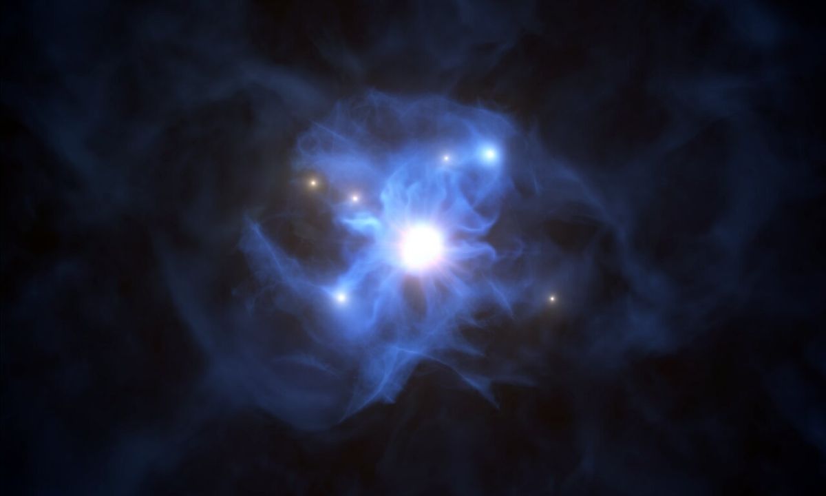 ‘Spider’s web’ traps six galaxies all-around supermassive black gap