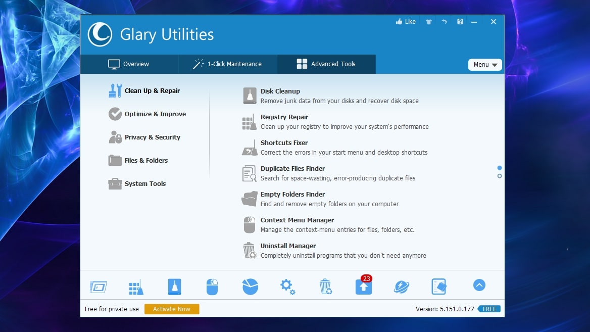 Glary Utilities Pro 5.208.0.237 free instal