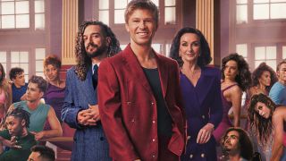 Robert Irwin, Mark Ballas, and Shirley Ballas on the main poster for Dancing With The Stars: The Next Pro