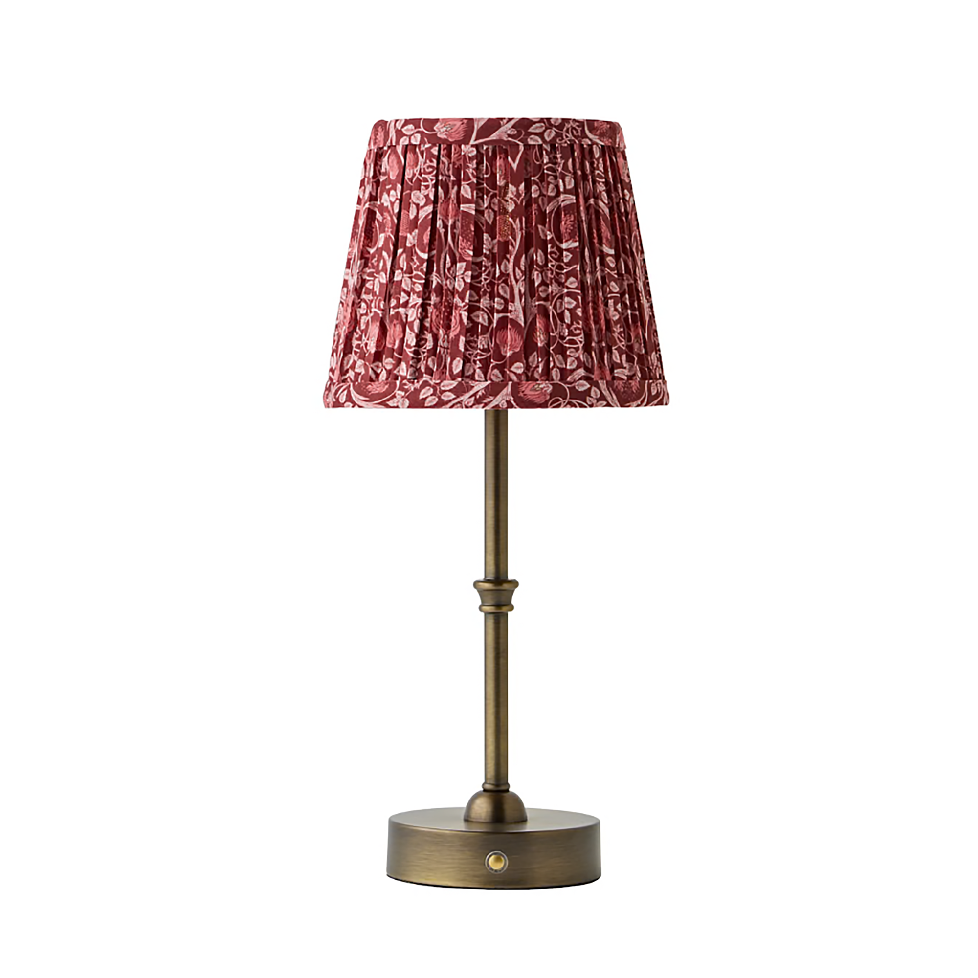 Value Lights, Brushed Brass Rechargeable Candlestick Table Lamp