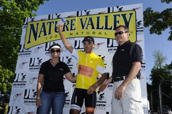 Mancebo on the podium.
