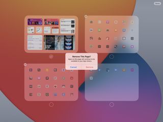 Hiding apps screens in iPadOS 15