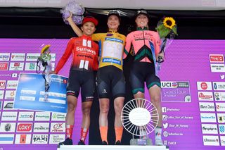 The podium at the 2019 Ladies Tour of Norway