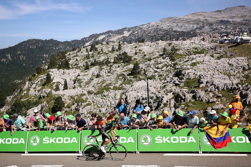 Pierrre Rolland on the final climb.