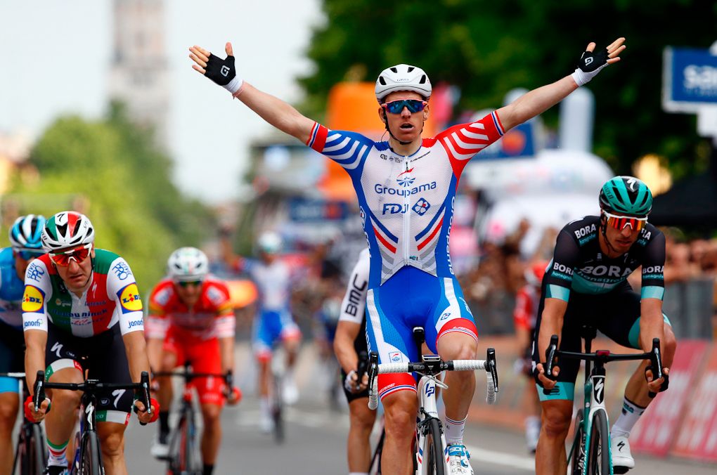 Arnaud Demare wins stage 10 at the 2019 Giro d'Italia