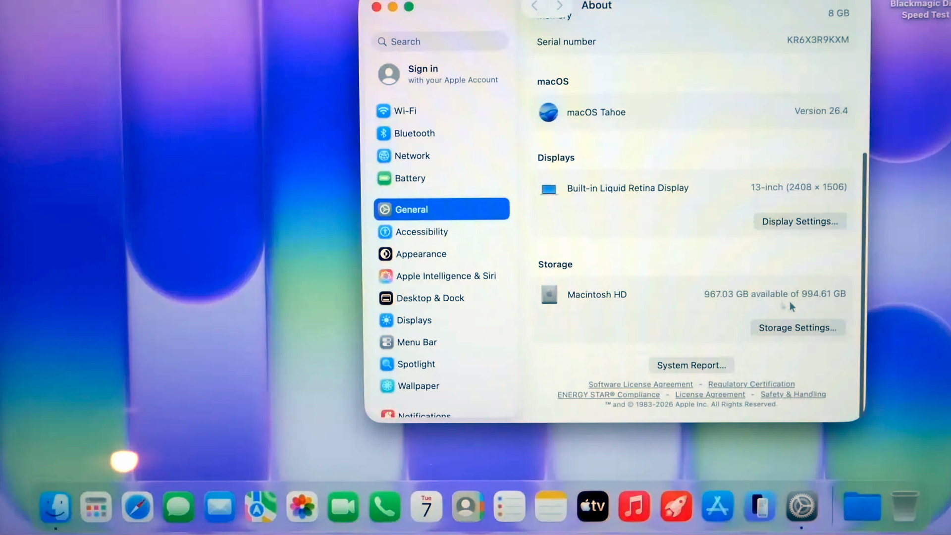 A screenshot of a YouTube video by dosdude1, in which they replace the 256 GB flash chip in a MacBook Neo with a 1 TB module