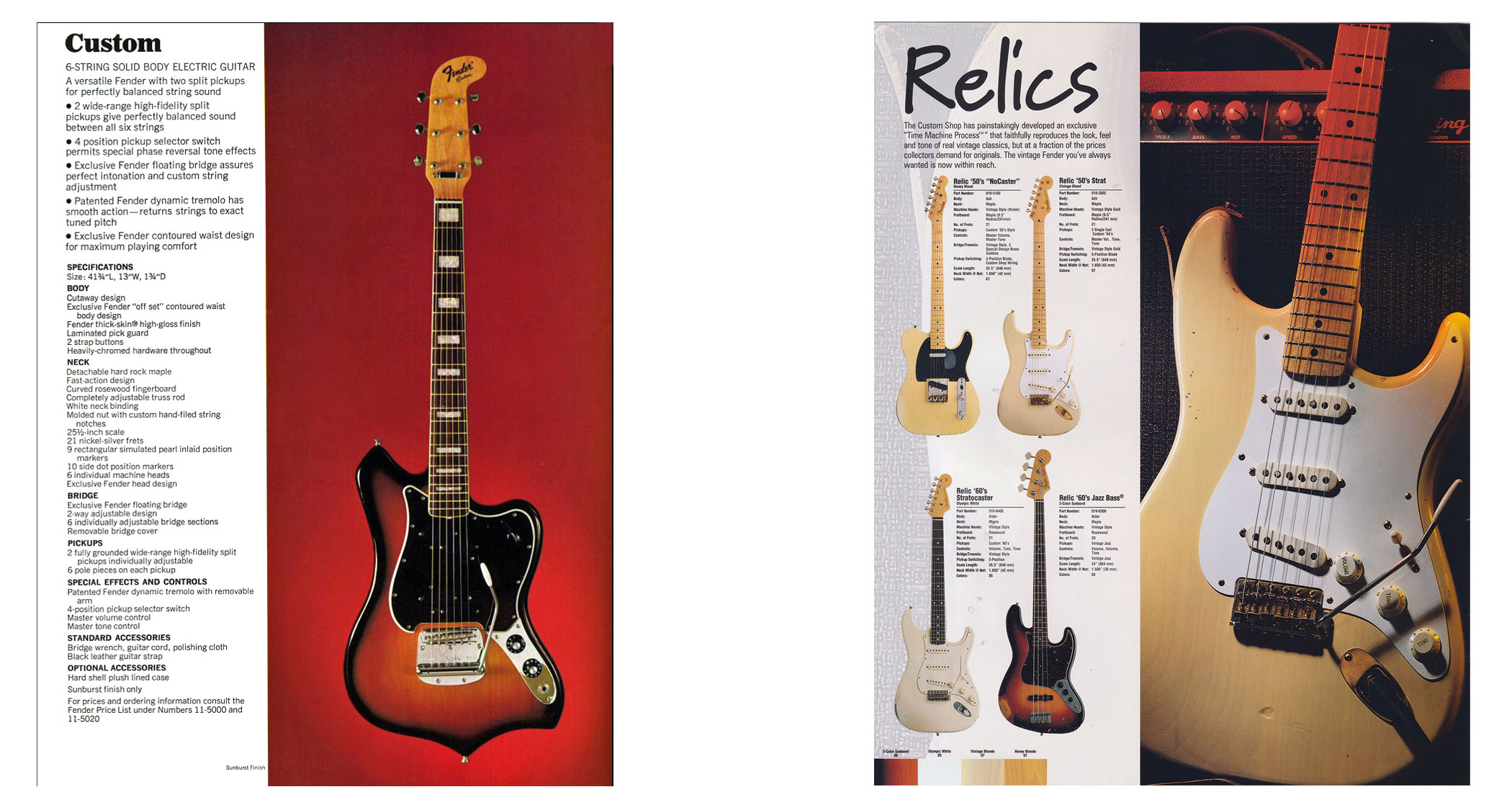 Fender Custom Shop Catalogs