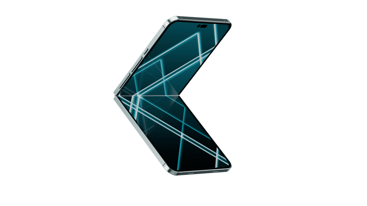 iPhone Flip, folding to the right
