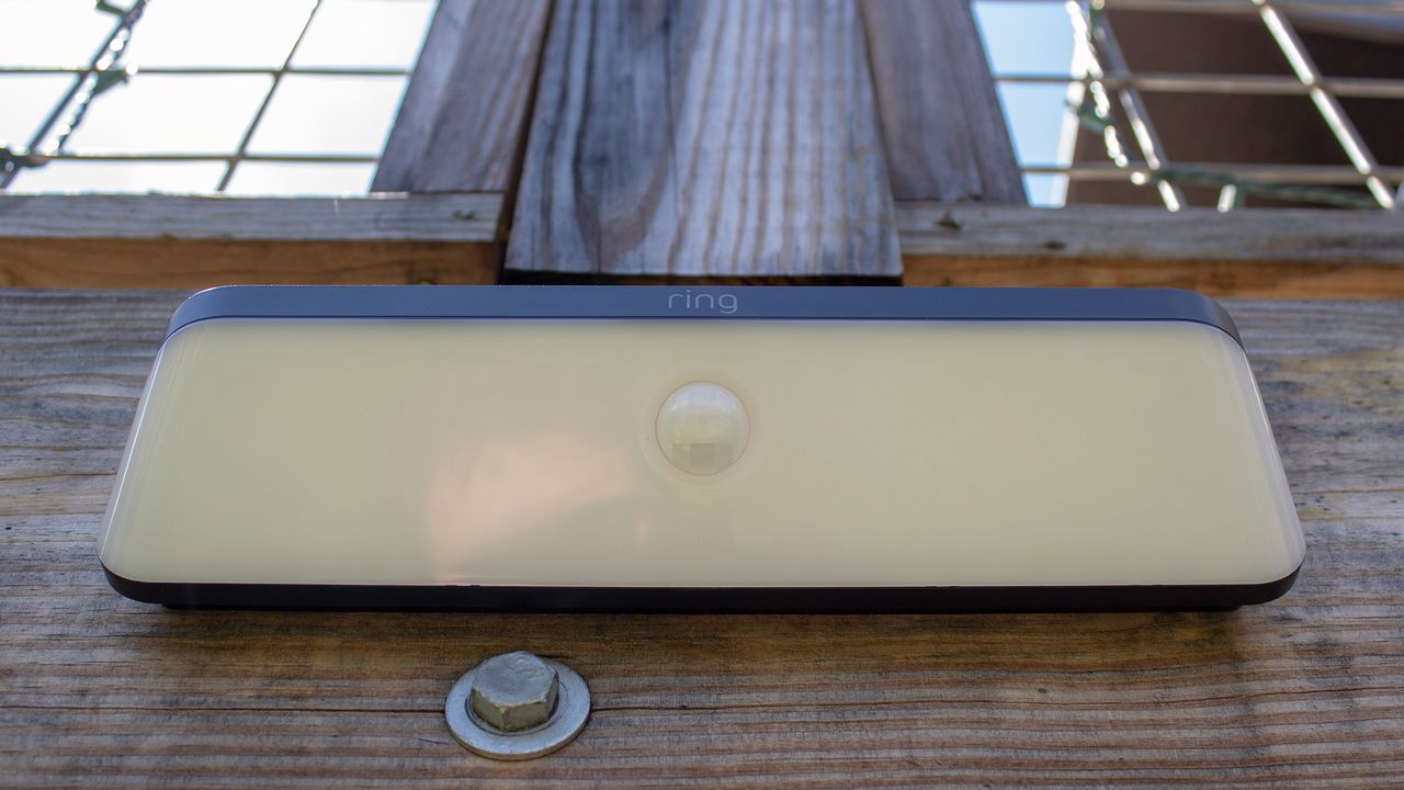 Ring Wall Light Solar close-up of the light panel