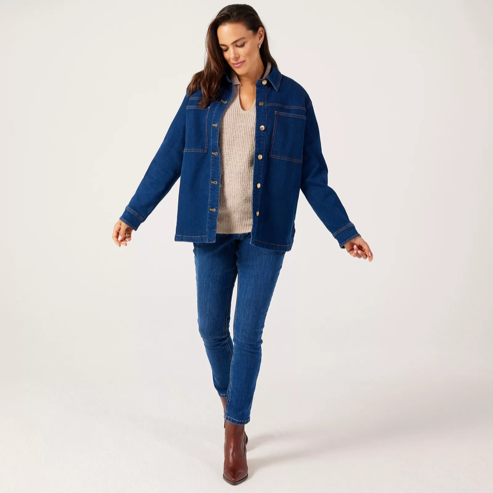 Ruth Langsford Denim Shacket