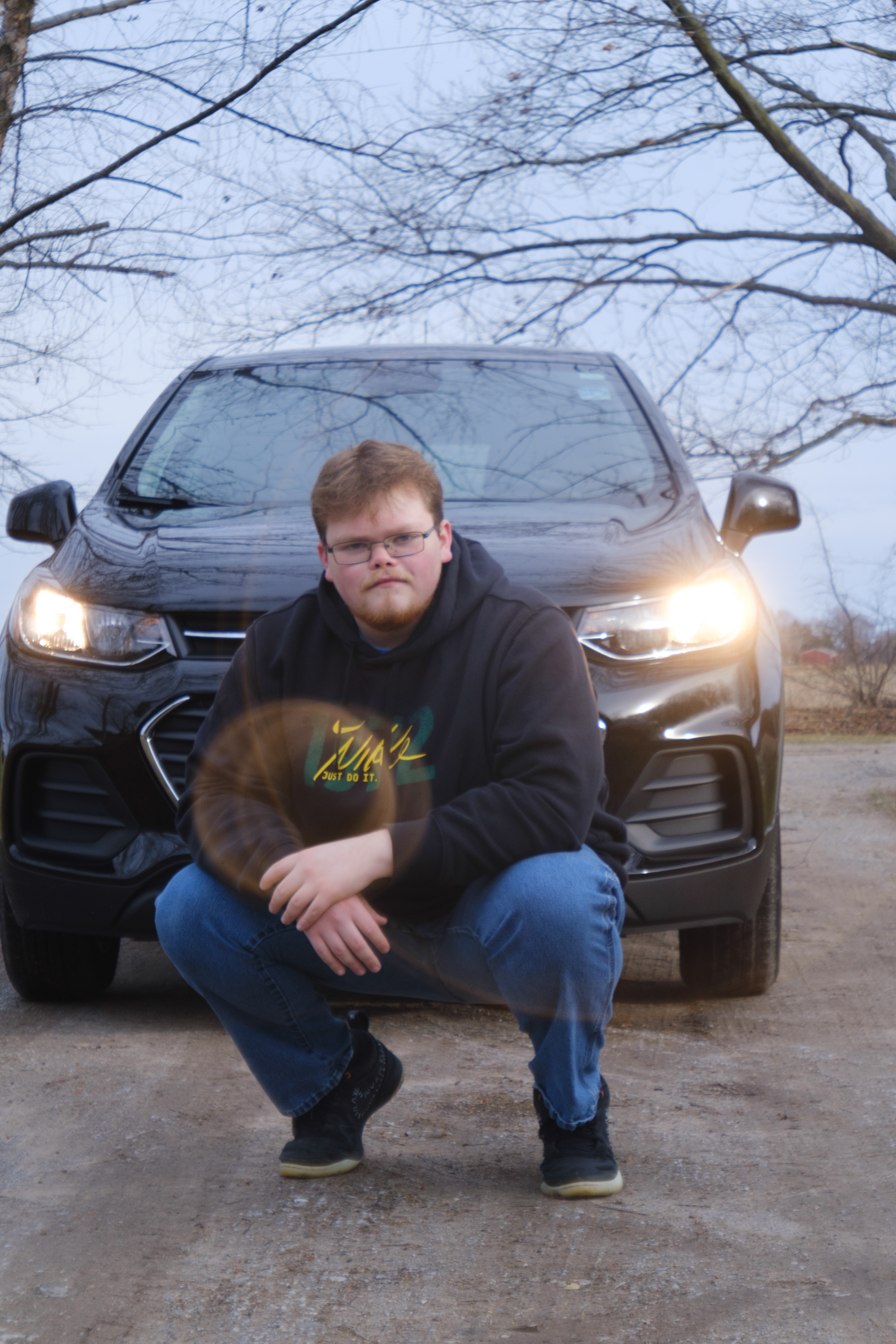 A senior photo taken with the PolarPro LightLeak 50mm
