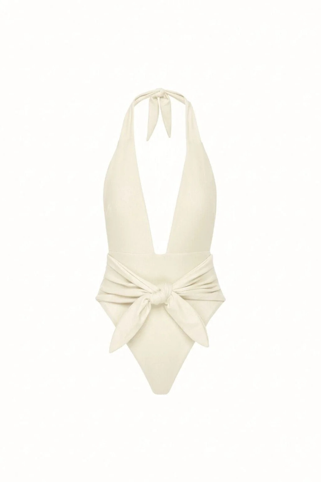 Montce, Cream Silkie Tropez Tie-Up One-Piece
