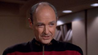 Terry O'Quinn talking to Picard in Star Trek: The Next Generation