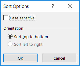 How to sort in Excel